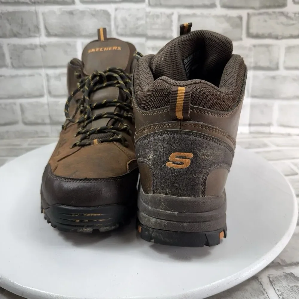 Skechers Relment Traven Men's Size 13 Brown Waterproof Hiking Boots 65529